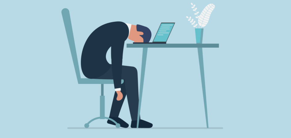 悩んでいる男性