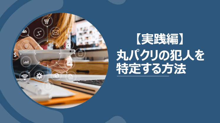 【実践編】丸パクリの犯人を特定する方法